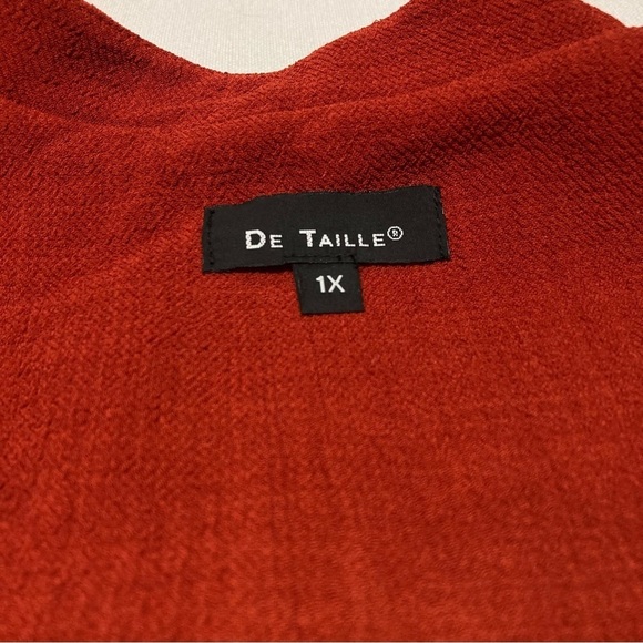 DE TAILLE | Burnt Orange Blazer Jacket- Size 1X - NWT - Picture 11 of 16